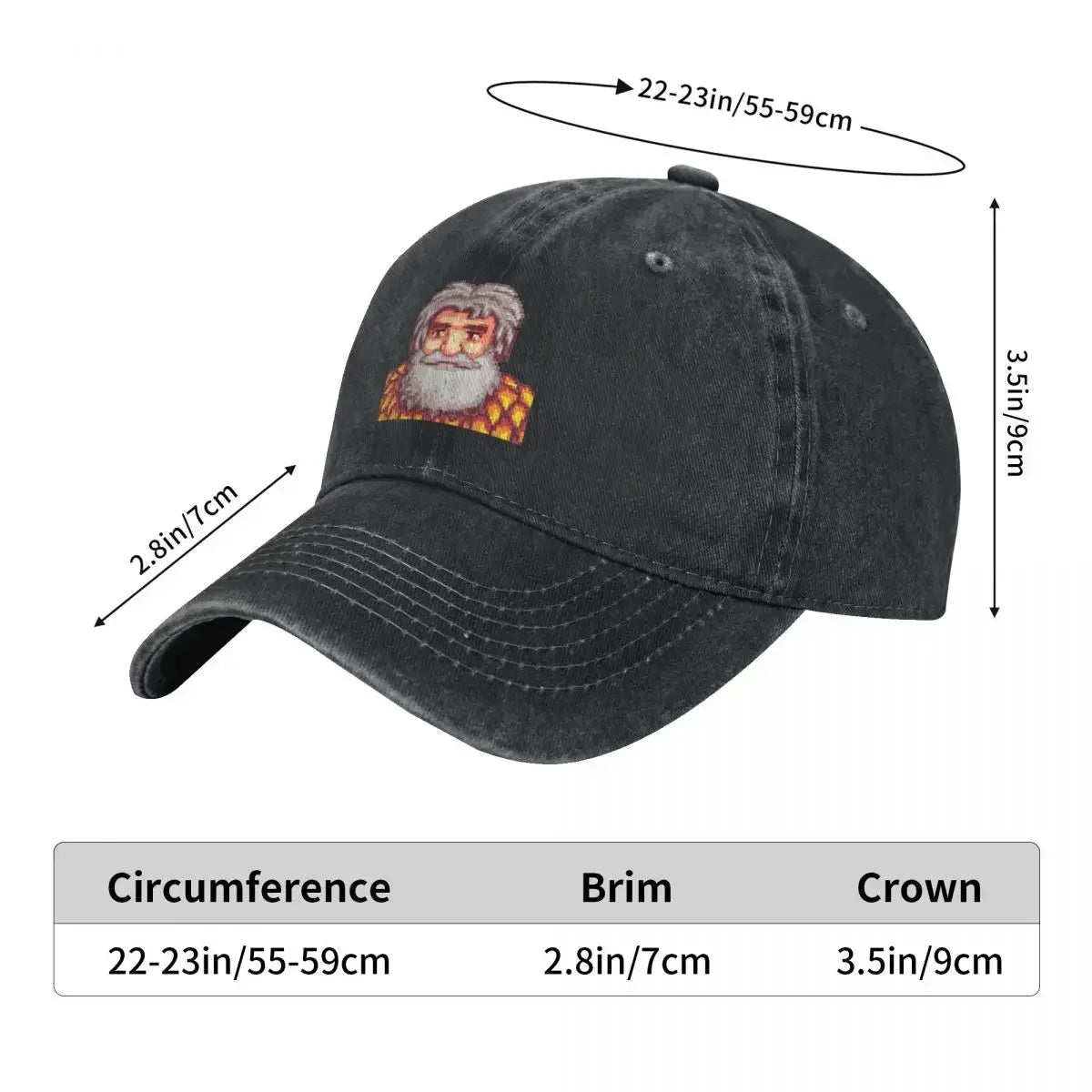 Stardew Valley Linus Baseball Cap Sunhat funny hat Kids Hat Hat Man Luxury Women's 2026 Men's