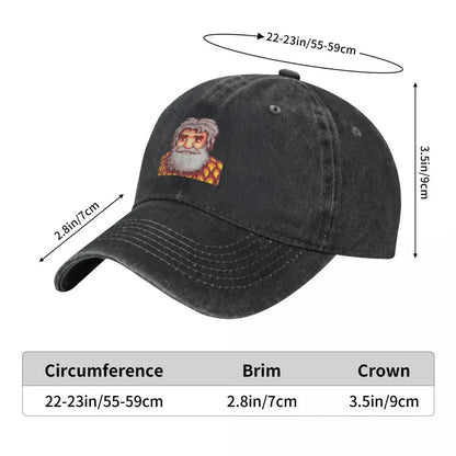Stardew Valley Linus Baseball Cap Sunhat funny hat Kids Hat Hat Man Luxury Women's 2026 Men's
