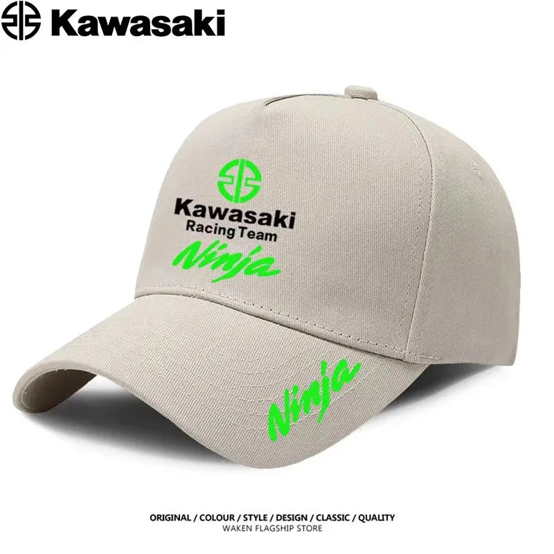 Kawasaki's best-selling duck bill hats, sun hats, competition caps, men's and women's extreme sports fighting baseball caps are