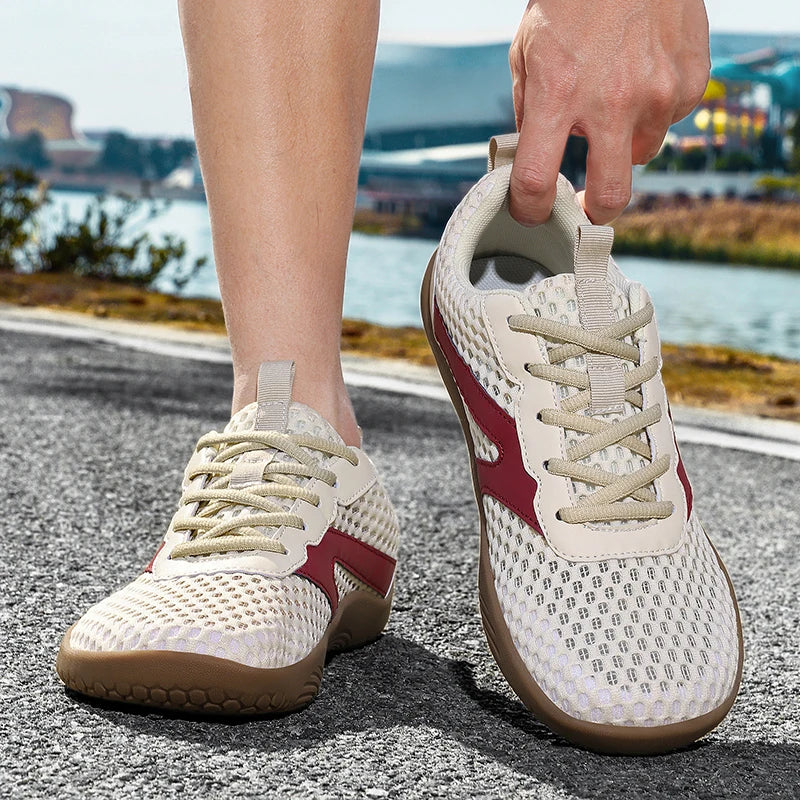 Men's Wide-Design Anti-Slip Casual Shoes Hiking Shoes Barefoot Loafers Multiple Colors Available Breathable Mesh Men's Footwear