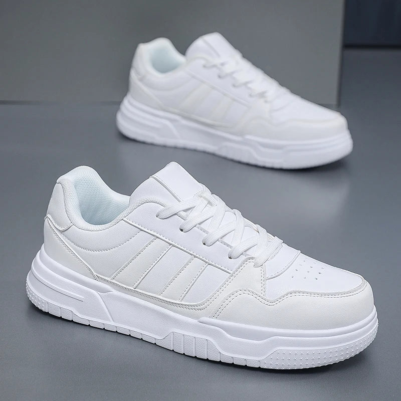 Baskets en cuir pour hommes, chaussures de sport décontractées, plates, de Skateboard, grande taille 50 51 52, offre spéciale pour livraison directe