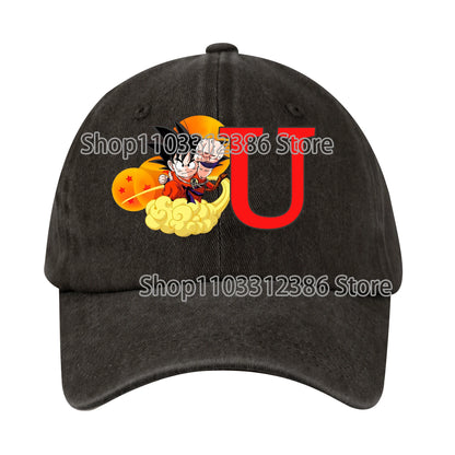 Dragons Ball Baseball Cap Men Casual Daily Outdoor Sunshade Hats Washable Anime Pattern Duck Tongue Hat Children Birthday Gift