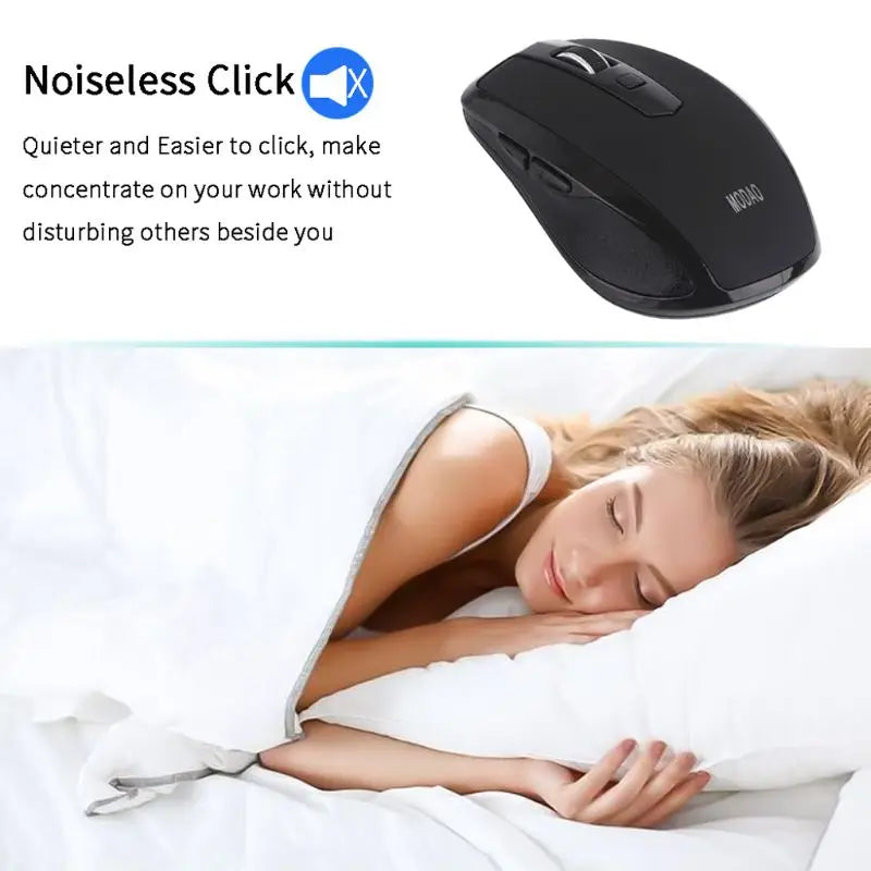 Wireless Mouse Ergonomic Mouse 2.4GHz USB Type C Receiver 800/1200/1600 Adjustable DPI Mice for MacBook Pro Office