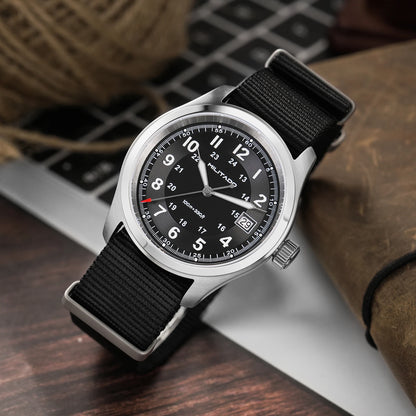 Militado ML08 Quartz Watch Ronda 515 Movement Domed Sapphire Wristwatch BGW9 Luminous 10Bar Waterproof 38mm Men Watches