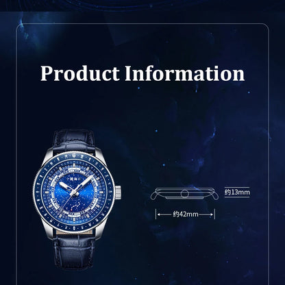 Seagull 24 Solar Terms Men Watch Star Calendar Luxury Watches Creative Big Dipper Automatic Mechanical Wristwatch Reloj New 1078
