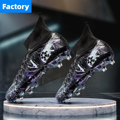 Men Professional Football Shoes Society Cleats Soccer Shoes Original Indoor Football Field Boots Grass Training TF/FG Sneaker
