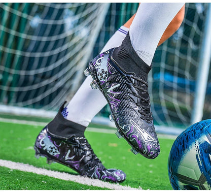 Men Professional Football Shoes Society Cleats Soccer Shoes Original Indoor Football Field Boots Grass Training TF/FG Sneaker