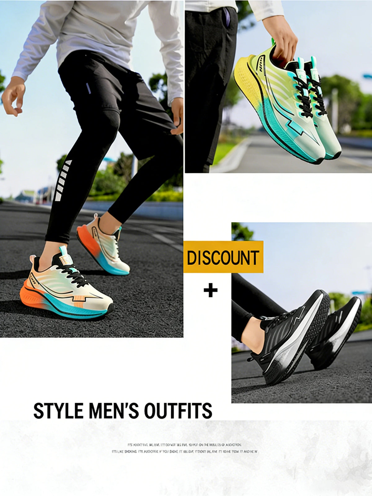 Men's Cushioning Running Shoes with Carbon Plate Marathon Women Lightweight Casual Sneakers for Jogging Workout Fitness Exercise