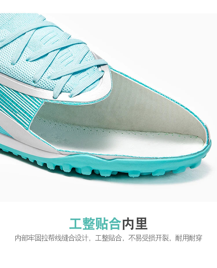 Men Soccer Cleats Breathable Lightweight Football Boots Anti-Slip Training Shoes Outdoor Sport Sneakers