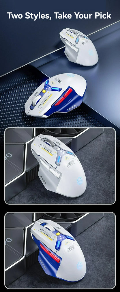 Tri-Mode Connection 10000DPI 2.4G Wireless Bluetooth Gaming Mouse PMW3325 RGB Light For PC Gaming Laptop and MAC