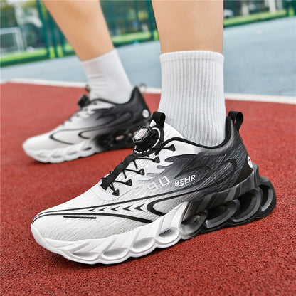 Sneakers unisex leggere con suola morbida e ammortizzante, scarpe da corsa professionali per l’allenamento, nuove scarpe da corsa per l’outdoor con fibbia girevole