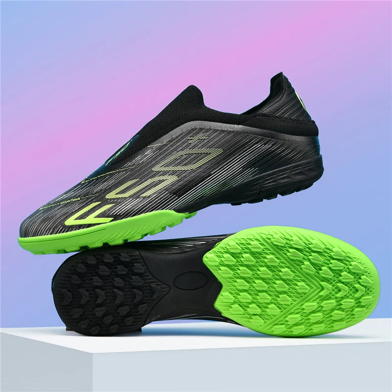 Nouvelles chaussures de football pour hommes, crampons antidérapants ultralégers FG pour gazon, chaussures de sport confortables pour adultes, chaussures de futsal antidérapantes