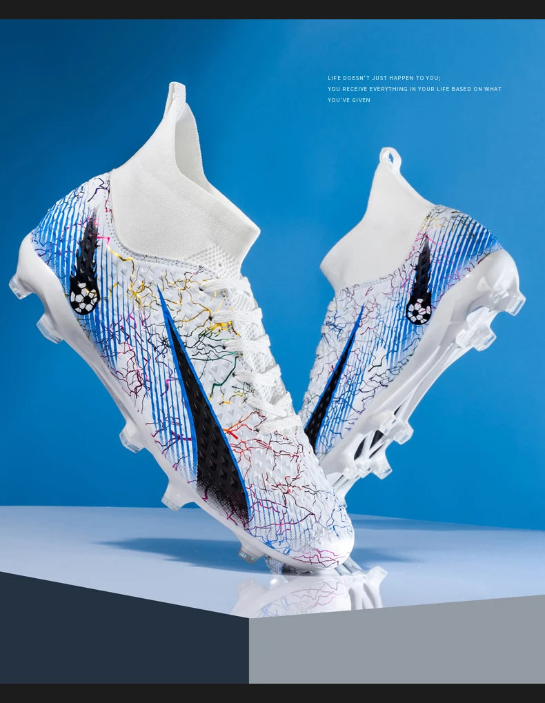 Men Soccer Shoes Kids Football Boots Women Professional Soccer Cleats Antiskid Chaussure TF/FG Outdoor Athletic Football Shoes