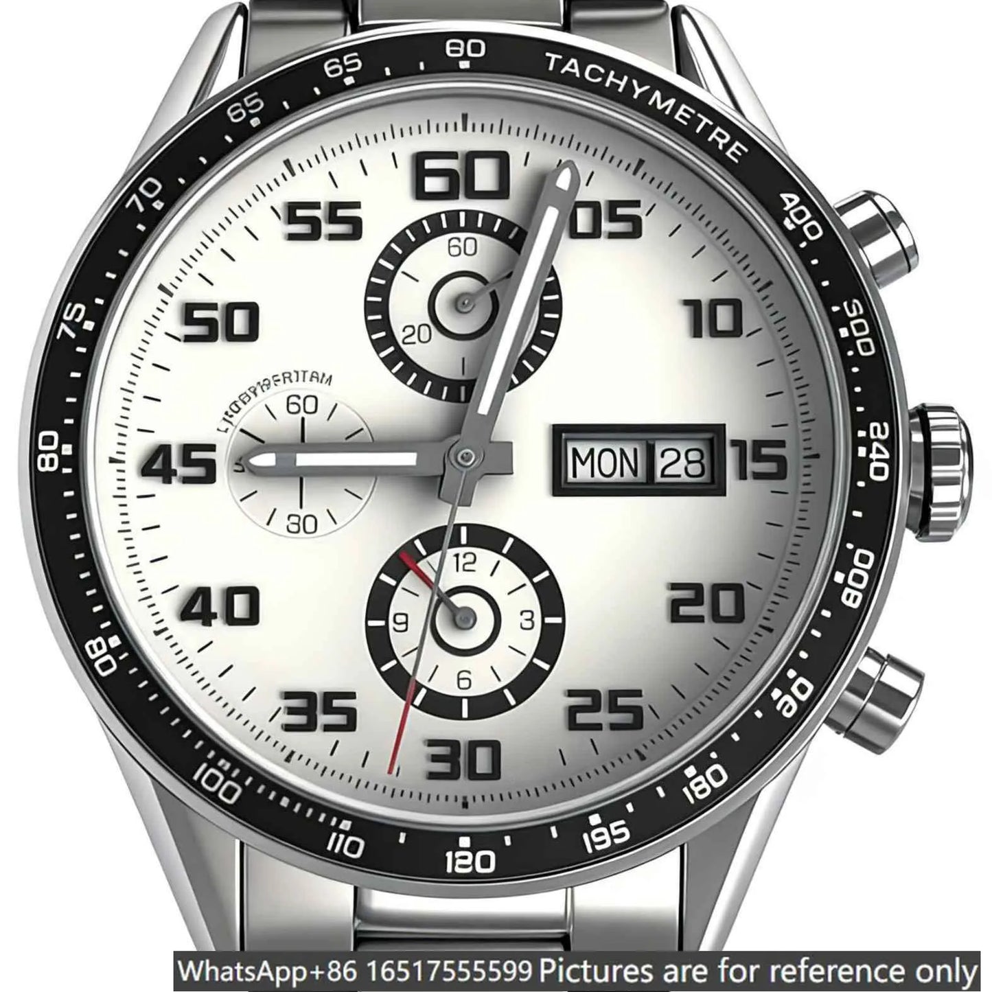 Relógio de luxo para homem de 43mm em aço 904L, movimento de quartzo, herança requintada e excelência artesanal-t