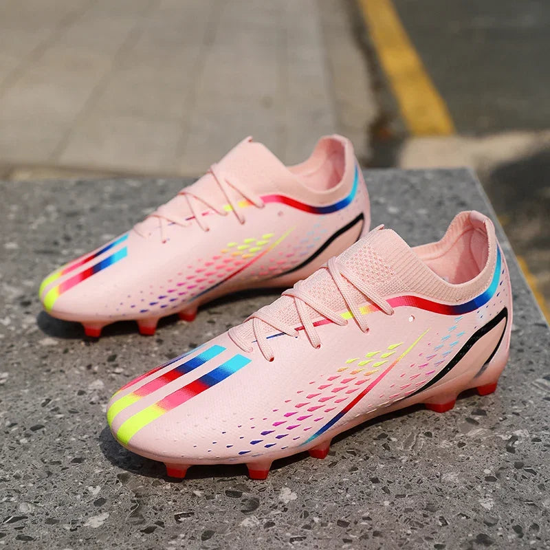 Nouveaux hommes chaussures de Football ultralégères TF/FG bottes de Football professionnelles unisexe antidérapant de haute qualité en gros livraison directe formation