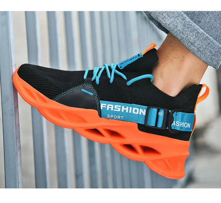 Hot Sale Fashion Purple Casual Sneakers Women Men Blade Running Shoes Big Size 48 Light Breathable Sports Shoes Men Mesh Sneaker