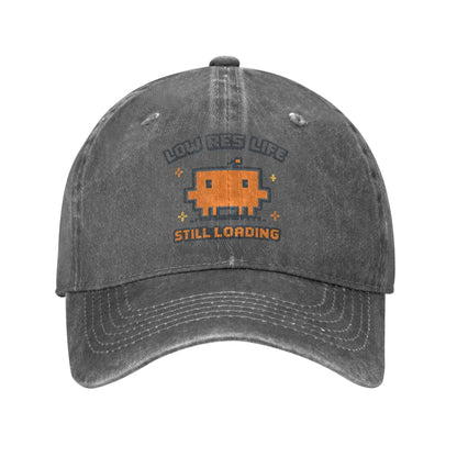 Code Developer Loading Gamer Baseball Cap Vintage Distressed Washed Funny Screen Sun Cap Outdoor Running Golf Adjustable Hat
