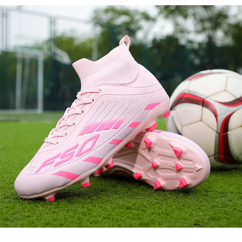 New Men Football Boots Non-Slip Boys Grass Cleats High-quality Match Soccer Shoes Hot-selling Sneakers Outdoor High-top Light