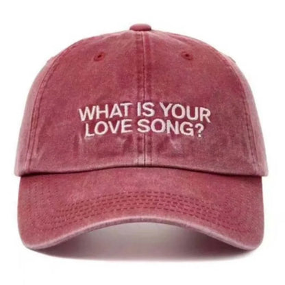 Korean Kpop What Is Your Love Song Same Knitted Embroidery Cap World Tour Concert Cap Fashion Women Men Outdoor Baseball Caps