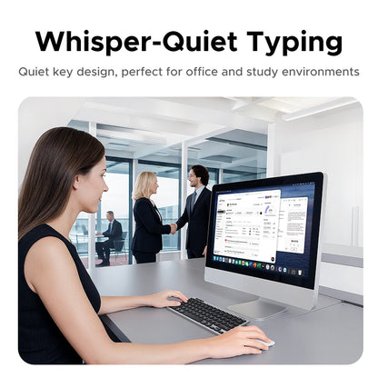 UGREEN Keyboard Wireless Bluetooth 5.3 2.4G Russian/EN 78 Keycaps For MacBook iPad PC Tablet  Scissor Foot Structure