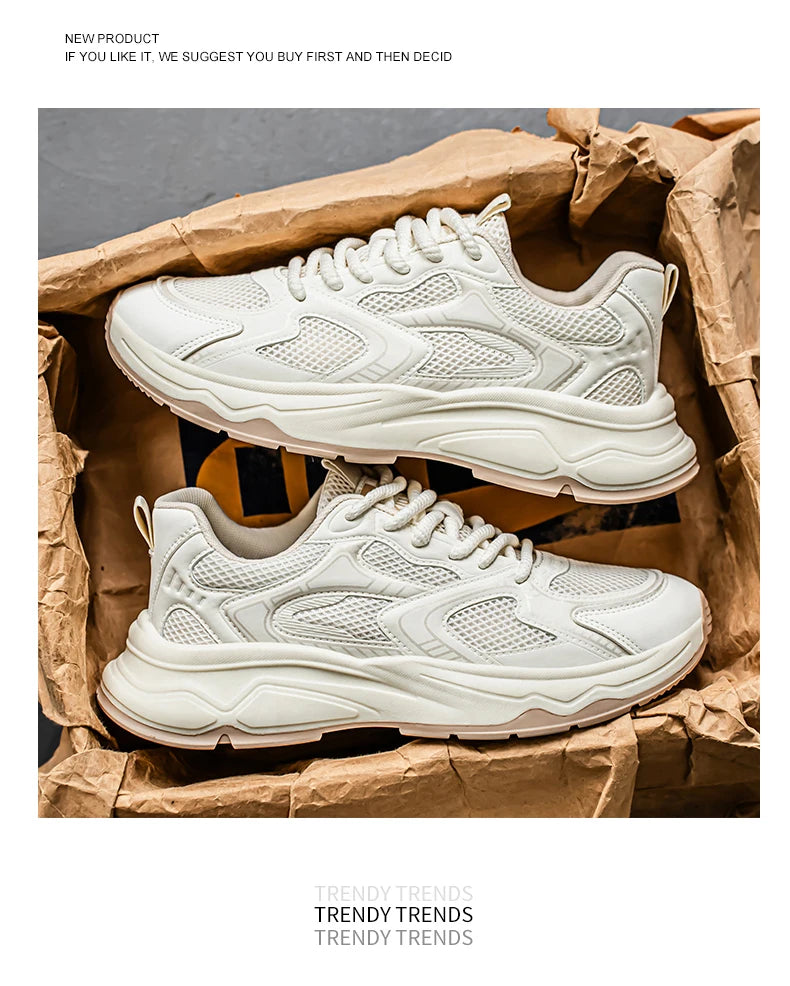 Zapatillas casuales rápidas para hombre, primavera/verano, suela blanda antideslizante, transpirables, para running al aire libre, moda juvenil, zapatillas deportivas Joker