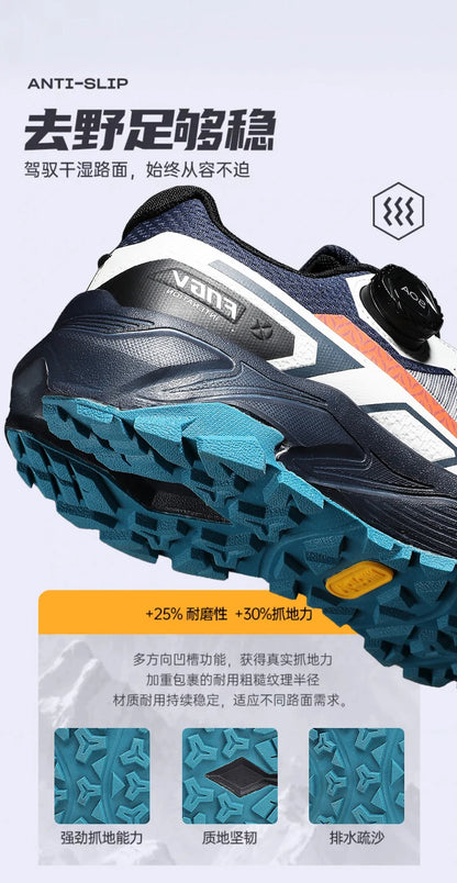 Men's Stylish Outdoor Hiking Shoes Hard-wearing Trekking Sneakers with Plush Warm Lining for Winter Male Footwear