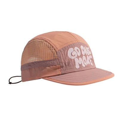 Soft Brim Quick-drying Baseball Cap Retro 5-panel Sun Protection Breathable Hat Casual Hip-hop Hat Mesh Running Caps