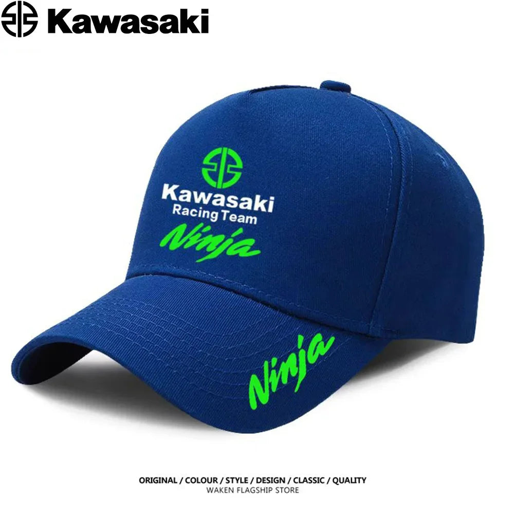 Kawasaki's best-selling duck bill hats, sun hats, competition caps, men's and women's extreme sports fighting baseball caps are