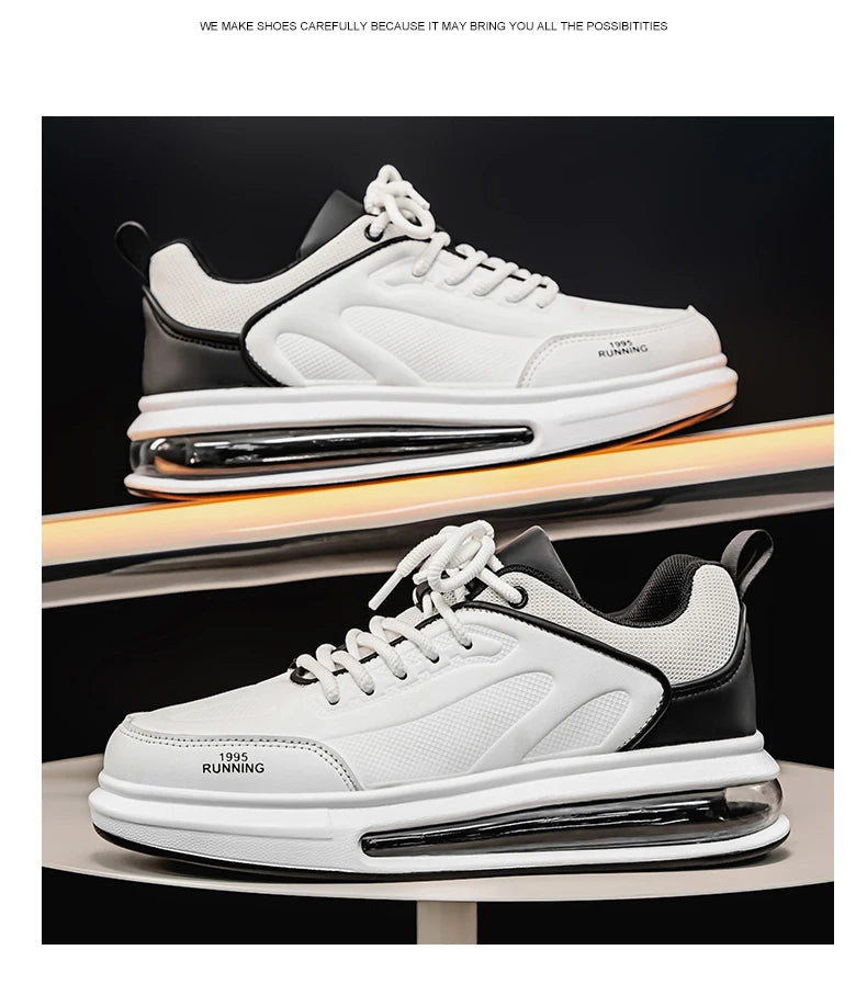 Air Cushion Men Sports Running Shoes Casual Breathable Lightweight Women's Comfortable Athletic Nonskid Walking Sneakers ﻿