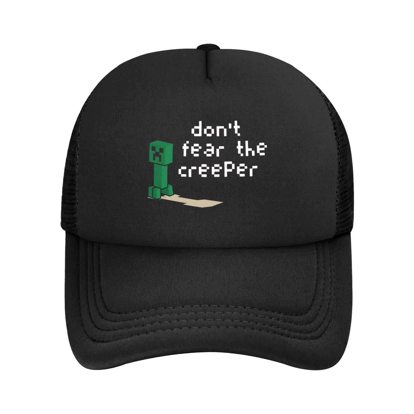 Adult Creepers Zombie Hostile Mob Character Trucker Cap Mesh Baseball Caps Polyester Hat Sun Caps Adjustable Golf Hats Summer