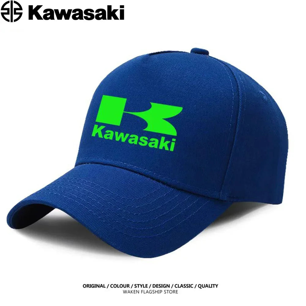 Kawasaki's best-selling duck bill hats, sun hats, competition caps, men's and women's extreme sports fighting baseball caps are