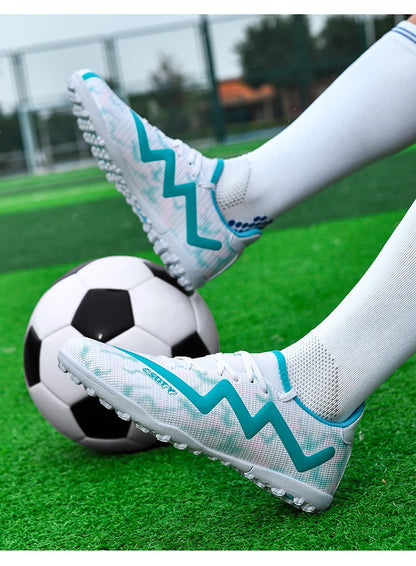 Chaussures de football pour hommes, antidérapantes, résistantes à l'usure, pour entraînement sur gazon, chaussures de football pour jeunes, chaussures de football légères pour homme