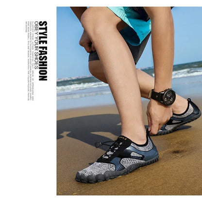 Men's Lightweight Refreshing Aqua Boots, Breathable Women's Outdoor Water Shoes, Anti-Slippery Wear-Resistant Sports Hiking Sneakers