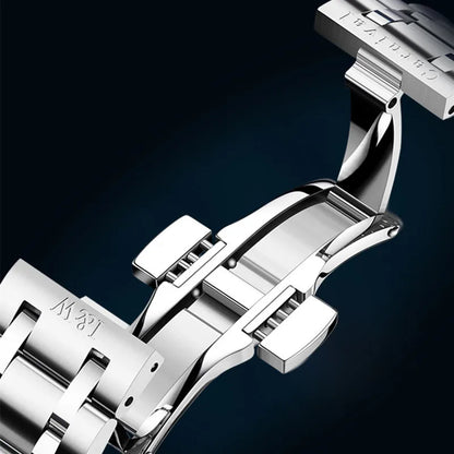 Reloj CARNIVAL luxury mechanical men’s watch in tungsten, MIYOTA 8205 automatic movement, water-resistant.