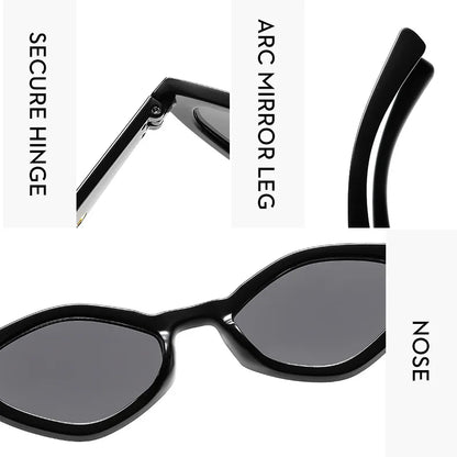 Vintage Cat Eye Sunglasses Women Men 2025 Brand Designer Fashion Goggle Sun Glasses Female Trends Shades Outside Eyewear UV400