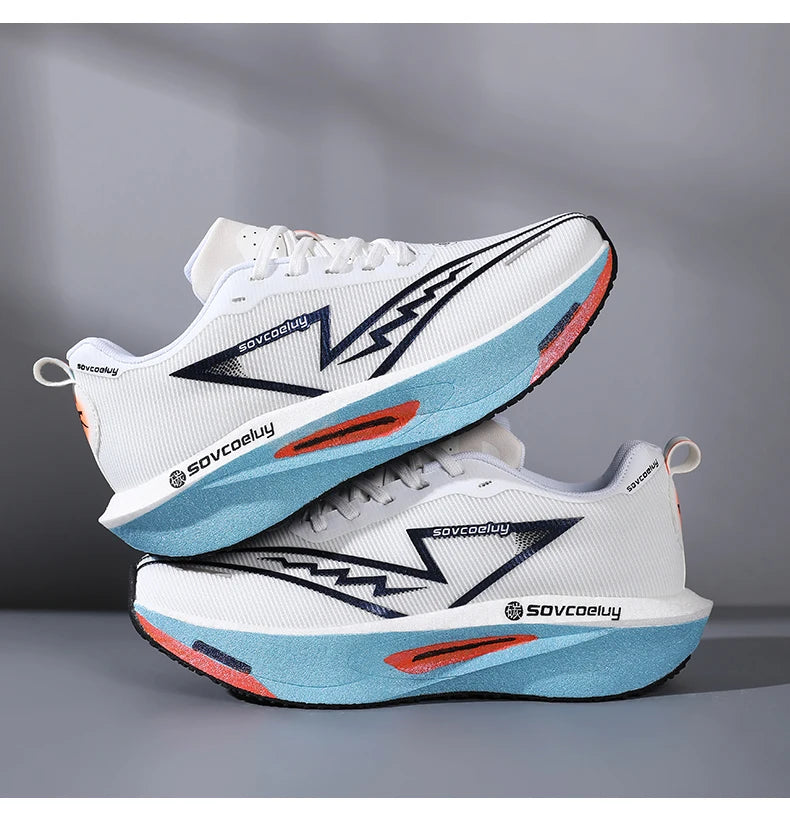 2026 løbesko med carbonplade til marathon, sportslige, åndbare og lette, komfortable skridsikre sneakers til mænd og kvinder, casual, ny