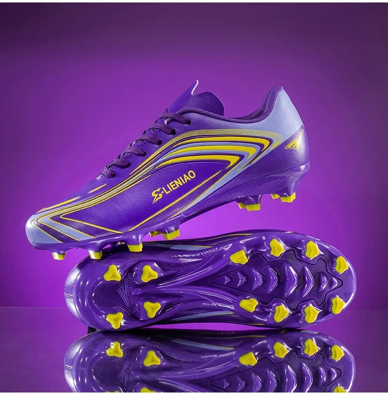 Nouvelles chaussures de football pour hommes, baskets de haute qualité, crampons de futsal pour gazon, chaussures de football d'intérieur très vendues, chaussures d'entraînement antidérapantes pour l'extérieur