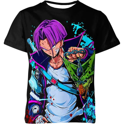 Sommer Dragon Ball T-shirt Børnetøj T-shirt Anime-figurer Goku Super Saiyan T-shirt Drengetøj Børnetøj Kortærmet Y2k