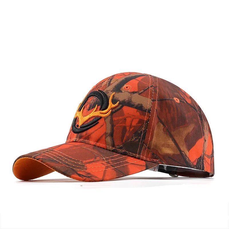 Deer Hunting Camouflage Hats Adjustable Fishing Baseball Cap Embroidered Man Women Trucker Dad Hat Outdoor Activies Adjustable
