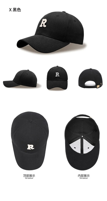 New model Big Head Baseball Cap for Men Cotton Outdoor Sport Snap Back Cap Dad Hats R Lette Large Size Deepen Trucker Cap