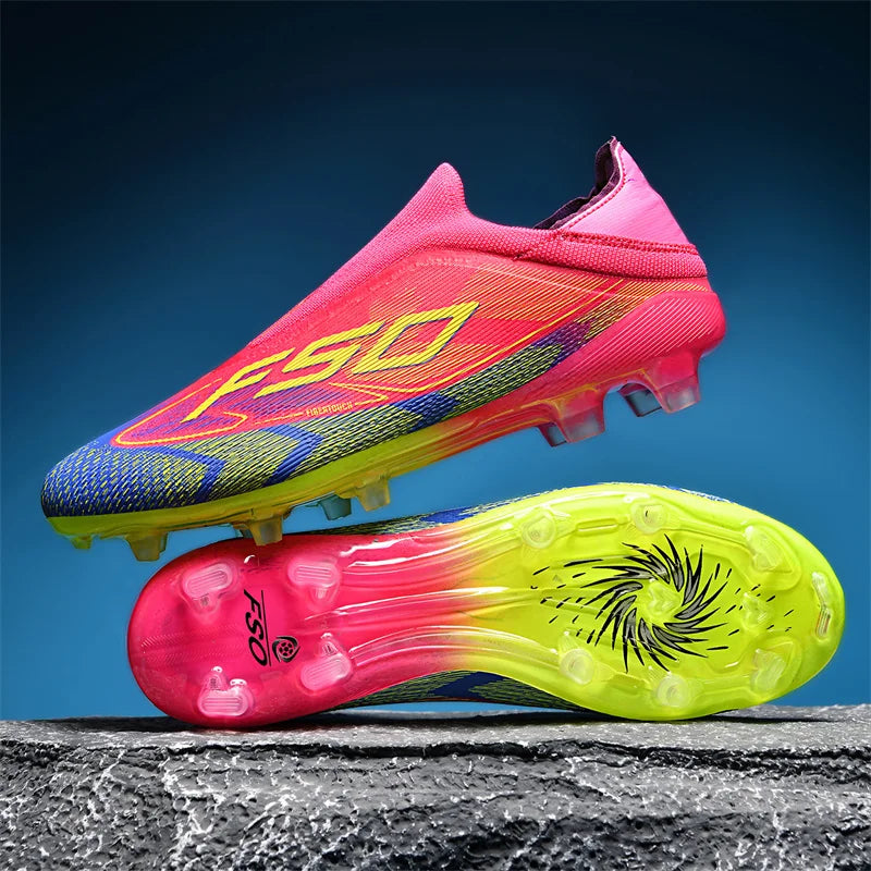 New Men's Soccer Shoes Match Indoor Hot-Selling Outdoor Football Boots Grass Cleats High-Top Futsal Sneakers Non-Slip High-Quality
