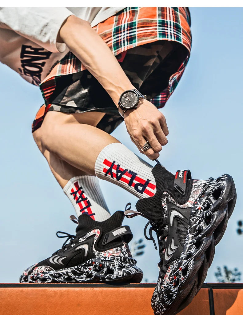 Chaussure Homme Chaussures de course respirantes pour hommes, baskets décontractées pour hommes, chaussures de tennis pour hommes, entraîneur de course, mocassins à la mode, luxe