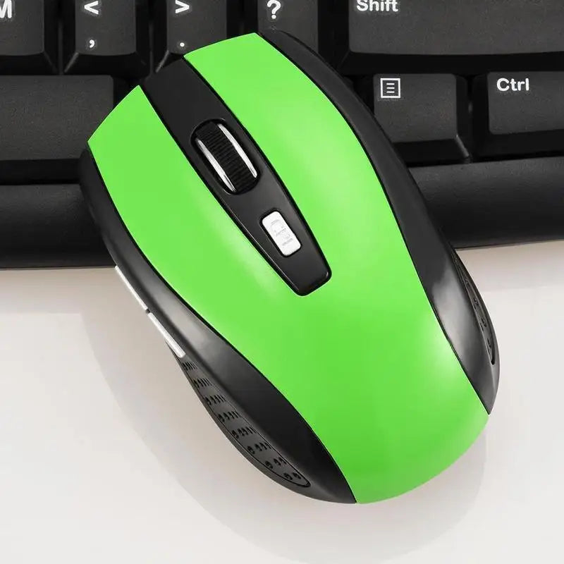 2.4GHz Wireless Mouse, Optical Mice with USB Receiver, Gamer 6 Buttons Mouse for Computer, PC, Laptop Accessories