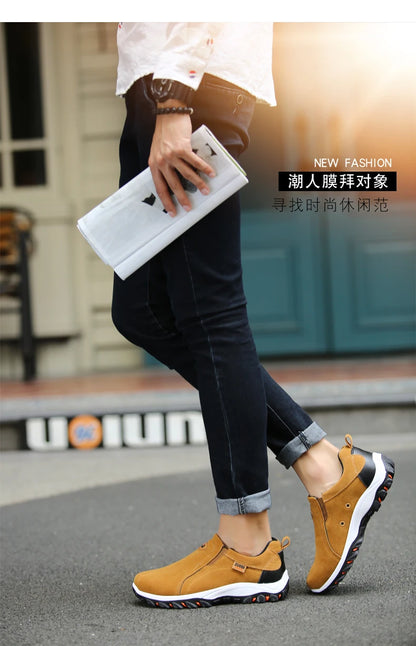 Men's Fashionable Casual Sports Shoes, Outdoor Walking and Hiking Shoes, Loafers, Comfortable Shoes, Lightweight, Plus Size38-50