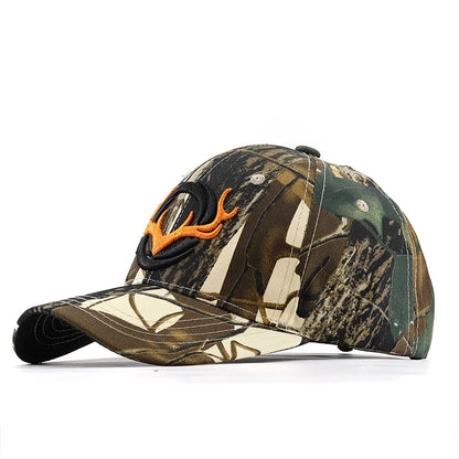 Deer Hunting Camouflage Hats Adjustable Fishing Baseball Cap Embroidered Man Women Trucker Dad Hat Outdoor Activies Adjustable