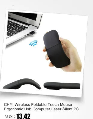 Bluetooth Wireless Arc Touch Mouse For Microsoft PC Laptop 1200DPI Optical Folding Mouse Slim Notebook Gaming Computer Mice