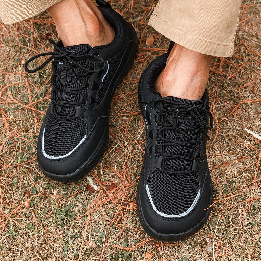 Oiaano Scarpe unisex a punta larga, stile barefoot, da uomo e da donna, sneakers per il tempo libero, in rete, traspiranti, comode, leggere, sportive, da passeggio, da corsa e da trekking