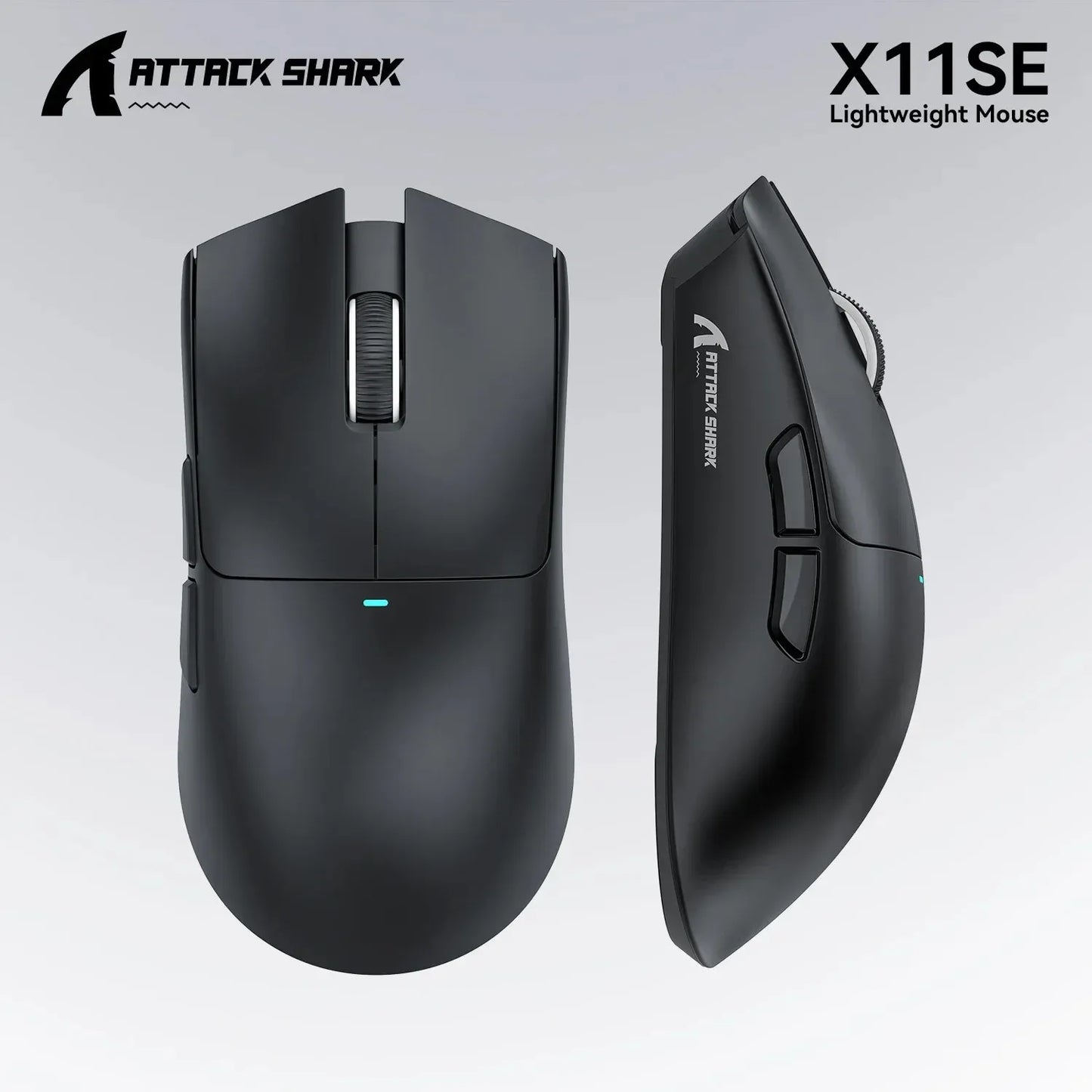 ATTACK SHARK X11SE Ultra-Light Wireless Gaming Mouse, 20 Million Cycles Life, PAW3311 Gaming, 22K DPI, 400 IPS, 40G, 1KHz, 65 Hours, 30mAH