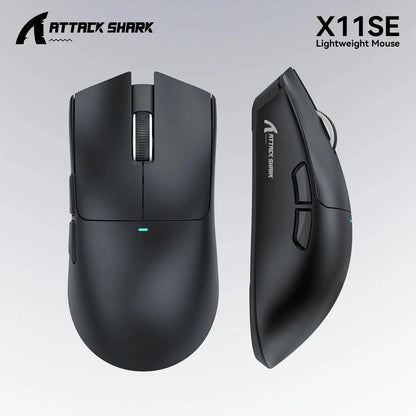 ATTACK SHARK X11SE Ultra-Light Wireless Gaming Mouse, 20 Million Cycles Life, PAW3311 Gaming, 22K DPI, 400 IPS, 40G, 1KHz, 65 Hours, 30mAH