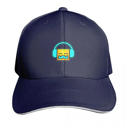 Geometry dash unblocked level Baseball Cap funny hat |-F-| Golf Hat Luxury man cap For Women Men's